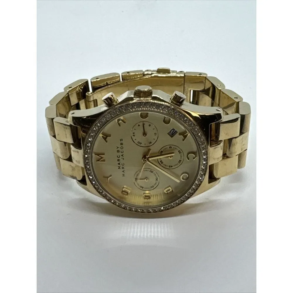 Marc Jacobs MBM3105 Women's Gold Stainless Steel Analog Dial Quartz Watch JNA734